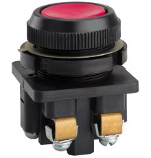 КЕ-011 У3 исп.2, красный, 1з+1р, цилиндр, IP40,10А, 660В, выключатель кнопочный (ЭТ)  ET502423  Электротехник