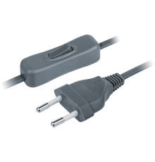 Шнур 61 722 NPS-FS-170-2x0.5-GR 1.7м с выкл. серый 61722 Navigator