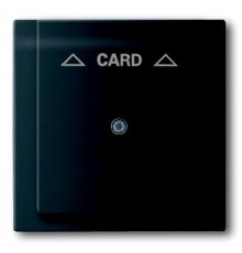 Плата центральная (накладка) для механизма карточного выключателя 2025 U, серия impuls, цвет чёрный бархат  1753-0-0159   2CKA001753A0159  ABB