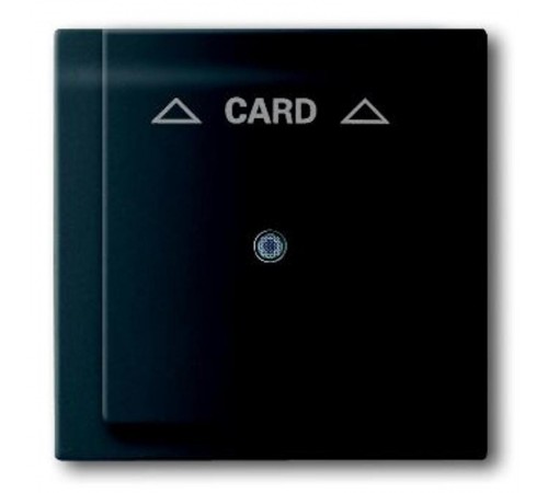 Плата центральная (накладка) для механизма карточного выключателя 2025 U, серия impuls, цвет чёрный бархат  1753-0-0159   2CKA001753A0159  ABB
