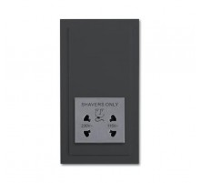 Розетка для электробритвы, 220/115 В, 20 ВА, серия solo/future, цвет антрацит  2CKA002130A0297  ABB