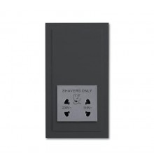 Розетка для электробритвы, 220/115 В, 20 ВА, серия solo/future, цвет антрацит  2CKA002130A0297  ABB