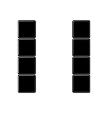 комплект накладок 4гр черный  A504TSASW  Jung