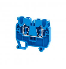 Мини-клемма проходная пружинная OptiClip CXM-2,5-I-BU-24A-(0,2-2,5)-синий  331822  КЭАЗ