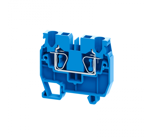 Мини-клемма проходная пружинная OptiClip CXM-2,5-I-BU-24A-(0,2-2,5)-синий  331822  КЭАЗ