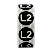 Маркировка шин DKC, 40мм, L2, черный  SL-D40-L2-BK  DKC