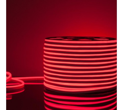 Гибкий неон LS001 220V 9.6W 120Led 2835 IP67 односторонний красный, 100 м  a040595  Elektrostandard