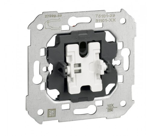 Simon 75 Механизм Выключатель 1-кл, S82, S82N, S88, S82 Detail  75101-39  Simon