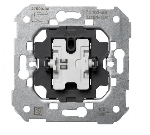Simon 75 Механизм Выключатель 1-кл, S82, S82N, S88, S82 Detail  75101-39  Simon
