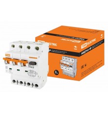 Выключатель автоматический дифференциального тока АВДТ 63 3п+N 63А C 30мА тип A  SQ0202-0055  TDM