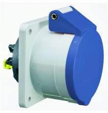 Розетка встраиваемая 32A 3р(2P+PE) 6h 400V IP44 QС 75х75 13703 I 13703-Bals I Bals