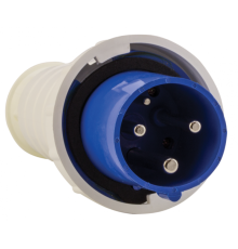 Вилка переносная 033 2Р+РЕ 63А 220В IP67 EKF PROxima  ps-033-63-220  EKF