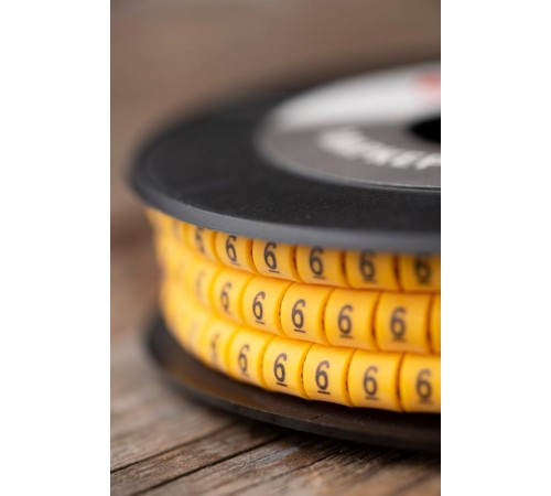 Маркер-кабельный 4,0кв.мм "6"(500шт.) (ЕС-2) EKF PROxima  plc-KM-4-6  EKF