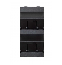 Simon Connect Наклонный адаптер на 2хRJ45 коннектора, S-модуль, графит  S80B-14  Simon