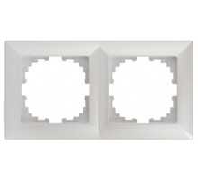 Рамка для розеток и выключателей Intro Solo 4-502-06 на 2 поста, СУ, перламутр  Б0053995  Intro