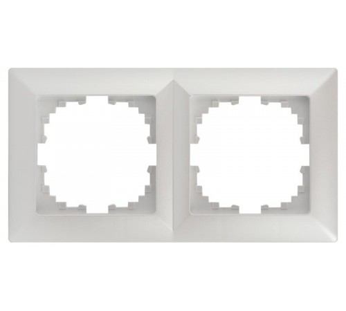 Рамка для розеток и выключателей Intro Solo 4-502-06 на 2 поста, СУ, перламутр  Б0053995  Intro