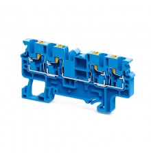 Клемма с 4-мя контактами push-in OptiClip СP-2,5-QUATTRO-(0,2-2,5)-I-BU-синий  331847  КЭАЗ