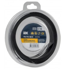 Трубка термоусадочная ТТУ нг-LS 10/5 черная (2м/упак) IEK  UDR12-010-005-002-K02-T  IEK