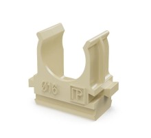 Крепеж-клипса для труб негорючая (НГ) атмосферостойкая сосна в малой упаковке d16 мм (10шт/1000шт уп/кор)  PR13.02771  Промрукав