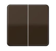 Двойная клавиша для балансирных механизмов выключателей (кнопок), в комплекте с CD95HP (крепежный элемент), возможно IP44; дюропласт; коричневый; CD50