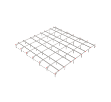 Опорная конструкция для установки оборудования TECHNORAPTOR 6000х6000  KM-TR-SSEI-6000-6000  КМ - профиль