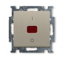 ABB Basic 55 Шампань Выключатель 1-клавишный 2-полюсный, 20A  1020-0-0091   2CKA001020A0091  ABB
