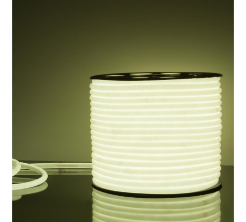 Гибкий неон LS003 220V 9.6W 144Led 2835 IP67 16mm 6500K круглый белый, 50 м  a043547  Elektrostandard