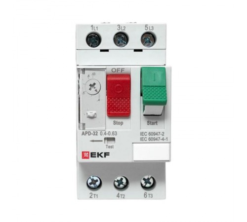Автомат пуска двигателя АПД-32 0,4-0,63А EKF  apd-me-0.63  EKF