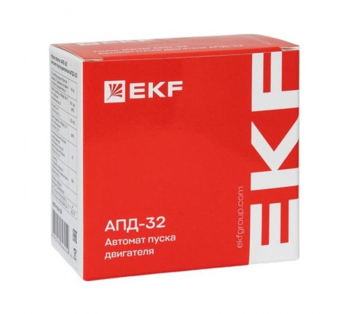 Автомат пуска двигателя АПД-32 0,4-0,63А EKF  apd-me-0.63  EKF