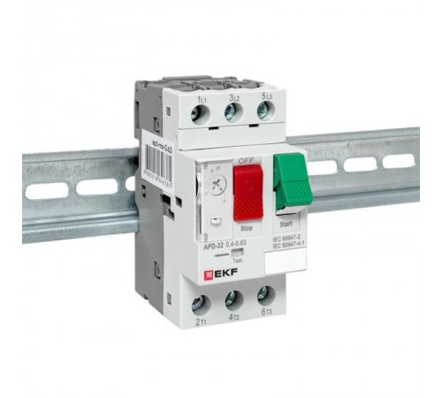 Автомат пуска двигателя АПД-32 0,4-0,63А EKF  apd-me-0.63  EKF