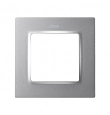 Рамка на 1 пост цвета холодный алюминий S82 Concept  8200617-093  Simon