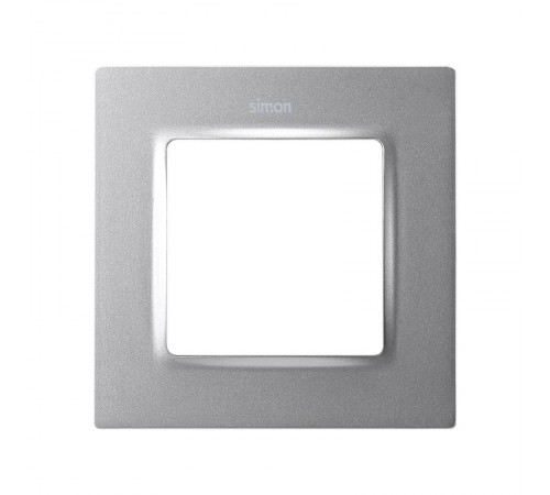 Рамка на 1 пост цвета холодный алюминий S82 Concept  8200617-093  Simon