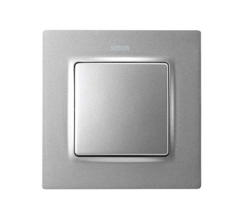 Рамка на 1 пост цвета холодный алюминий S82 Concept  8200617-093  Simon