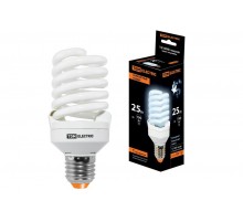 Лампа энергосберегающая КЛЛ-FST2-25 Вт-4000 К-Е27 КОМПАКТ (55х120 мм)  SQ0323-0196  TDM