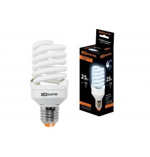 Лампа энергосберегающая КЛЛ-FST2-25 Вт-4000 К-Е27 КОМПАКТ (55х120 мм)  SQ0323-0196  TDM