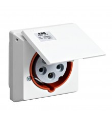 Розетка для скрытого монтажа CUED216-6, 2P+E, 16А, IP44, 6ч  2CMA178698R1000  ABB