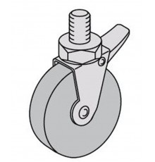 Ролики транспортировочные d 80мм с тормозами (4шт)  EV1006  ABB