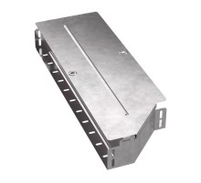 Переходник левый с крышкой Стандарт 600х500х80   PR16.0707  Промрукав