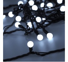 Светодиодная гирлянда ARD-BALL-CLASSIC-D13-10000-BLACK-100LED WHITE (230V, 7W)  025571  Arlight