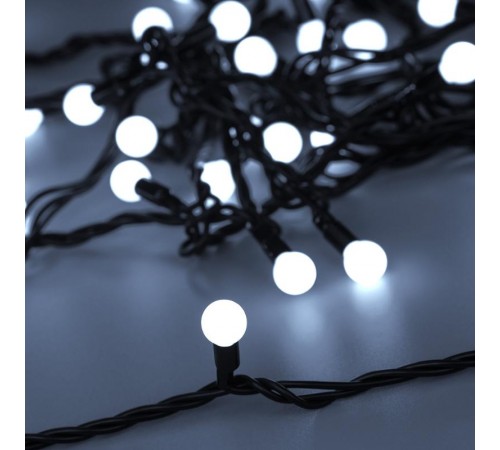 Светодиодная гирлянда ARD-BALL-CLASSIC-D13-10000-BLACK-100LED WHITE (230V, 7W)  025571  Arlight