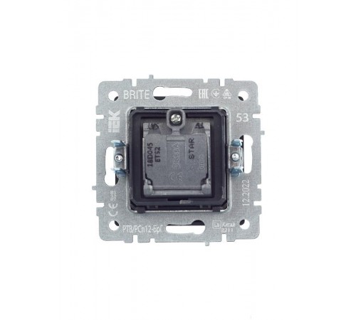 BRITE Розетка двойная TV+SAT РТВ/РСп12-БрГ графит   BR-AF20-O-K53  IEK