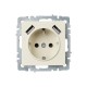 BRITE Розетка с заземлением со шторками 16А с USB A+A 2,1А РЮш10-1-БрКр бежевый  BR-R14-16-U21-D21-K10  IEK