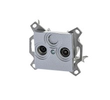 ABB Levit Серебро Розетка TV-R оконечная  5011H-A03503 70W  2CHH083503A6070  ABB