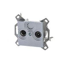 ABB Levit Серебро Розетка TV-R оконечная  5011H-A03503 70W  2CHH083503A6070  ABB