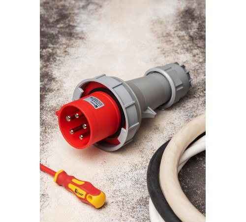 Вилка переносная 0352 3Р+РЕ+N 63А 380В IP67 EKF PROxima  ps-0352-63-380  EKF