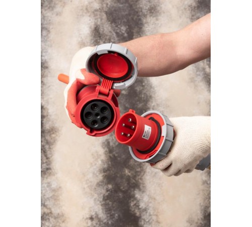 Вилка переносная 0352 3Р+РЕ+N 63А 380В IP67 EKF PROxima  ps-0352-63-380  EKF