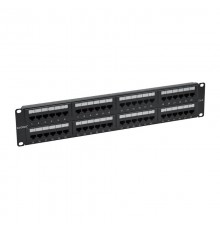Патч-панель 19",2U,CAT6, 48 портов RJ45, неэкранированная  RN6PPU242  DKC