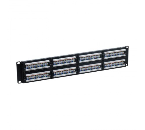 Патч-панель 19",2U,CAT6, 48 портов RJ45, неэкранированная  RN6PPU242  DKC