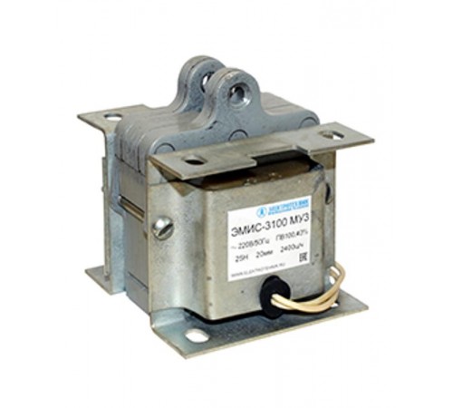 ЭМИС-3100 МУ3, 220В, тянущее исполнение, ПВ 100%, IP20, с гибкими выводами, электромагнит  (ЭТ)  ET003957  Электротехник