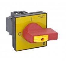 Выключатель-Разъединитель 3P 20A IP20 с красной рукояткой на дверцу 4 винта 1 замок  MSD20360R  SE